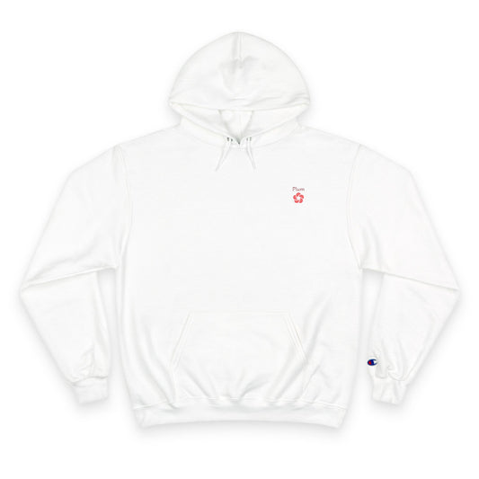Plum Flower Hoodie — Minimal Champion Hoodie