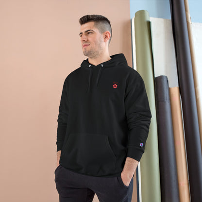 Plum Flower Hoodie — Minimal Champion Hoodie