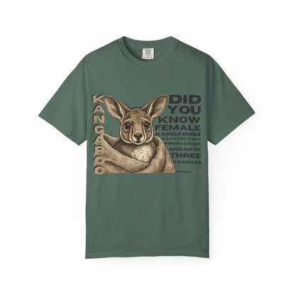 Kangaroo Fun Fact T-Shirt — "Did You Know Female Kangaroos" Graphic Tee