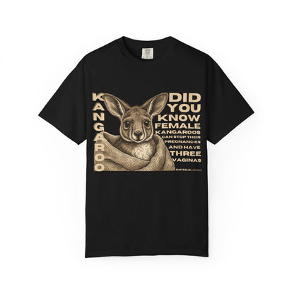 Kangaroo Fun Fact T-Shirt — "Did You Know Female Kangaroos" Graphic Tee