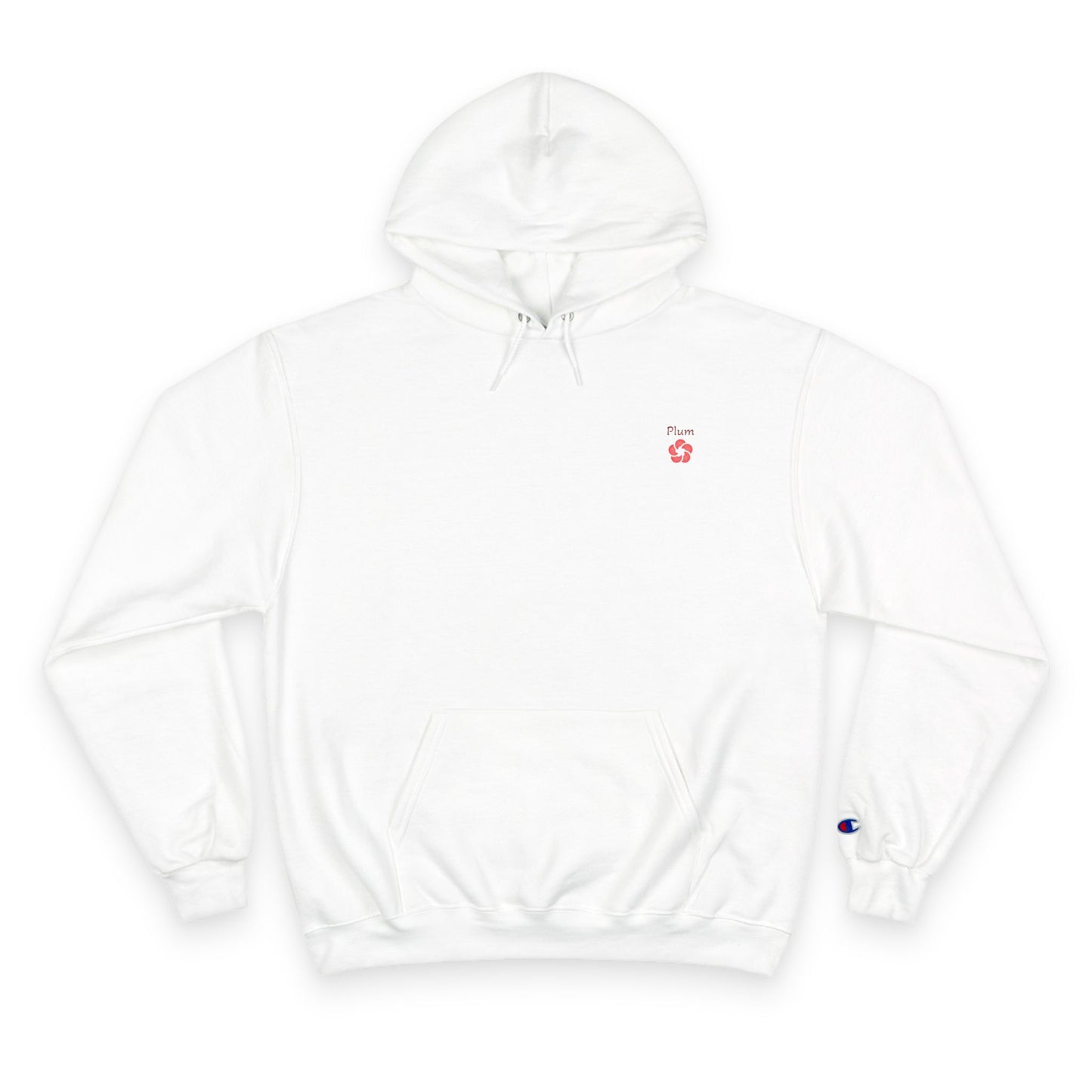 Plum Flower Hoodie — Minimal Champion Hoodie