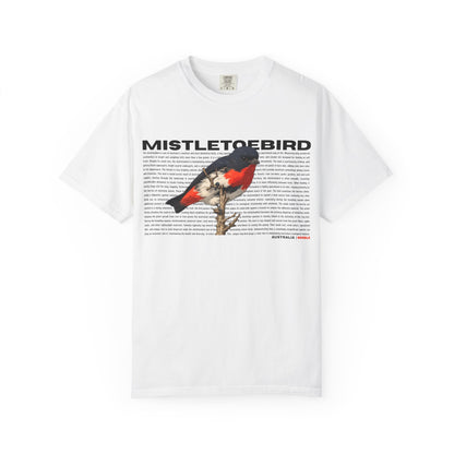 Mistletoebird Graphic T-Shirt — Botanical Bird Print Tee