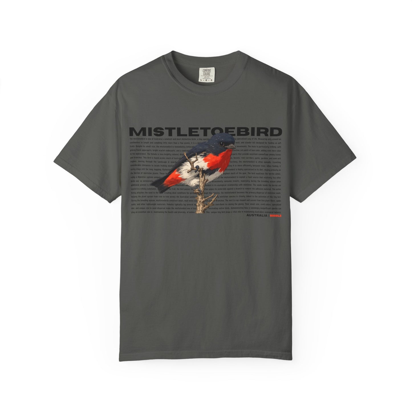 Mistletoebird Graphic T-Shirt — Botanical Bird Print Tee