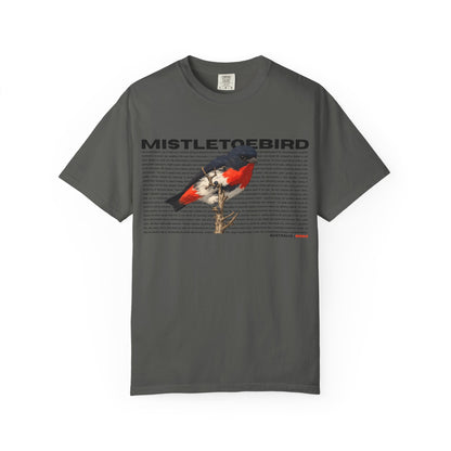 Mistletoebird Graphic T-Shirt — Botanical Bird Print Tee