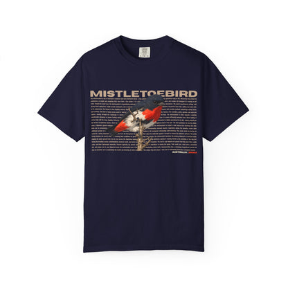 Mistletoebird Graphic T-Shirt — Botanical Bird Print Tee