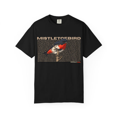 Mistletoebird Graphic T-Shirt — Botanical Bird Print Tee