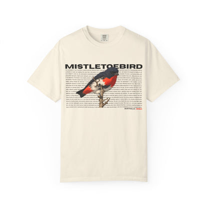 Mistletoebird Graphic T-Shirt — Botanical Bird Print Tee