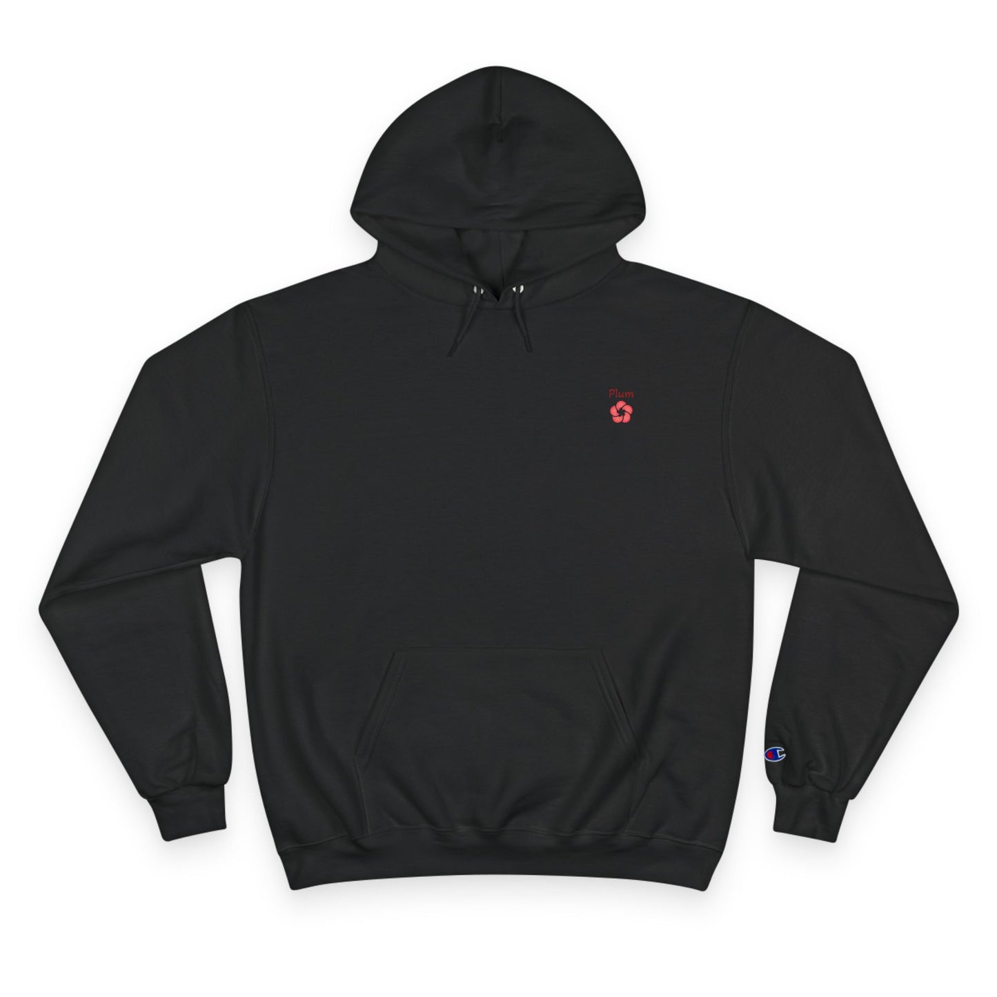 Plum Flower Hoodie — Minimal Champion Hoodie