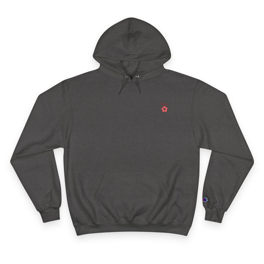 Plum Flower Hoodie — Minimal Champion Hoodie